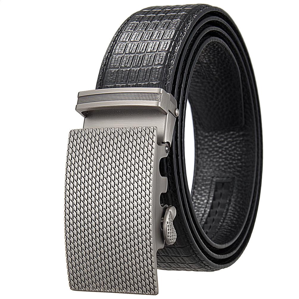 

5 шт. Модный ремень из коровьей кожи, мужская автоматическая пряжка, ремень первого слоя с автоматической пряжкой, мужской ремень Ly55-0031-5 110-130CM