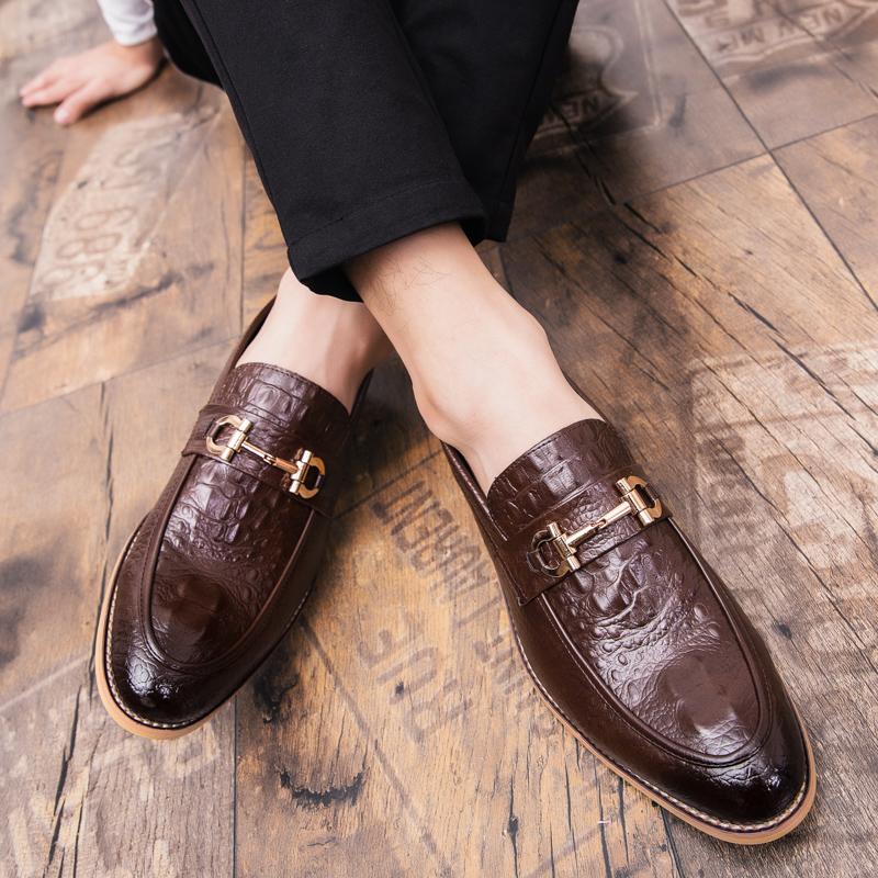 Trend Social Genuine Leather Shoes Men Wedding Party Office Genuine Leather Mens Dress Shoes Classic Daily Formal Business Footwear For Men Shoes