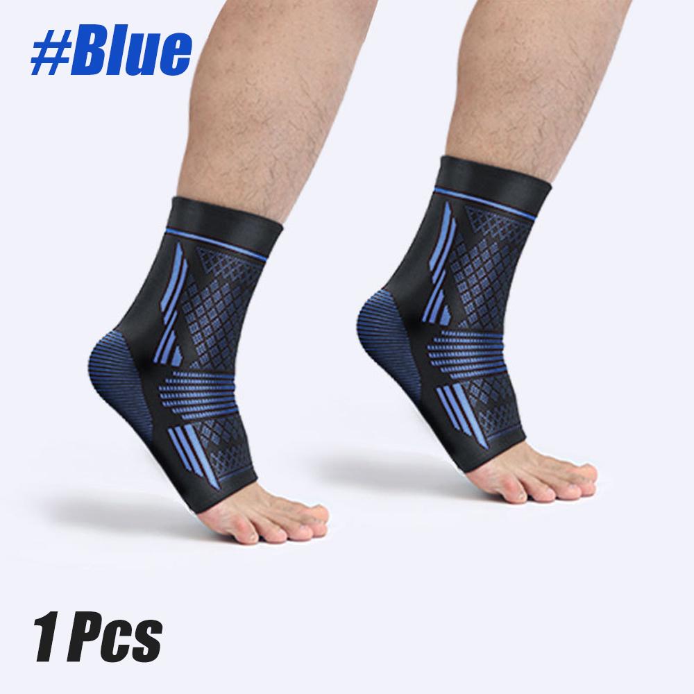 

Ankle Brace For Men Women Compression Sleeve Support Plantar Fasciitis Tendonitis Arthritis Relief Black Blue Sky Blue XL