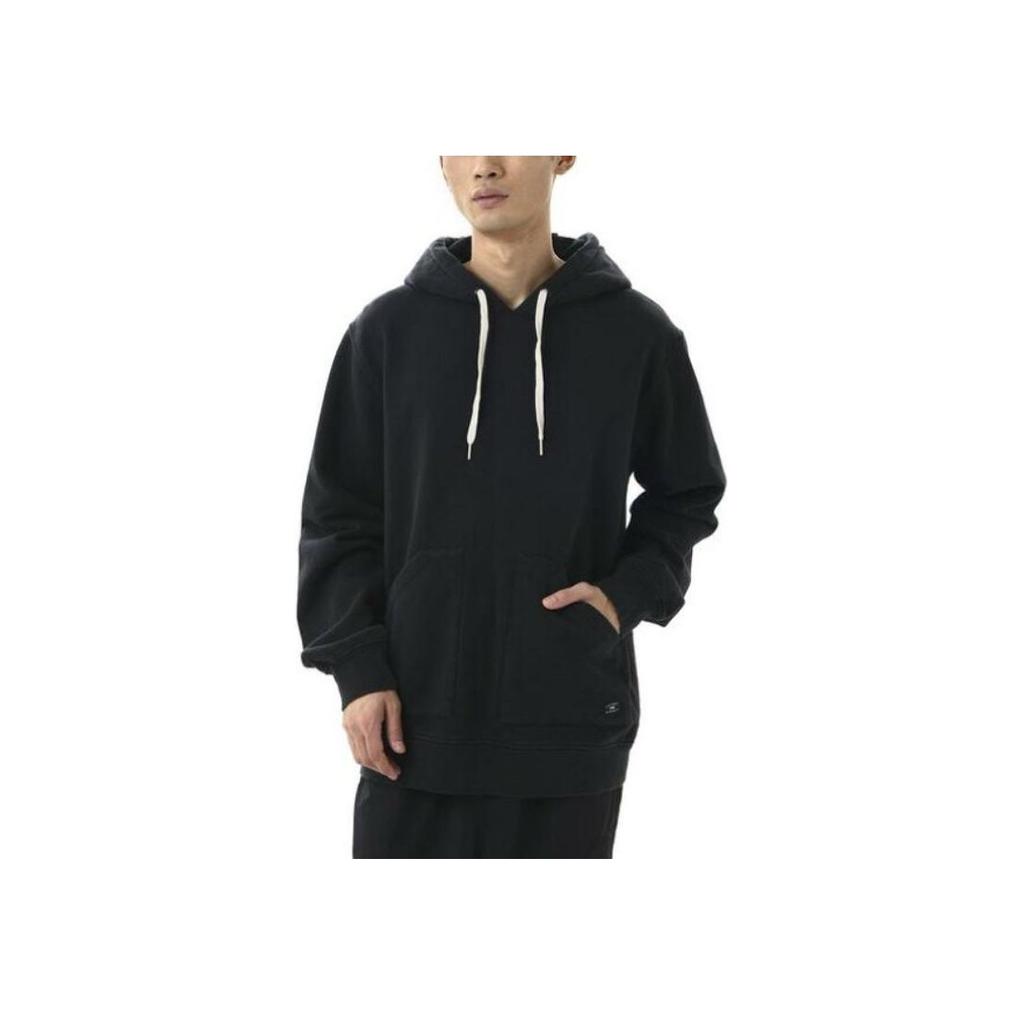 Vans X Gilbert Crockett Solid Color Drawstring Hooded Long Sleeve Sweatshirt Men Sweatshirt Black VN0A5KEQBLK