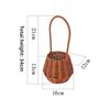 With Handle Imitation Rattan Handhold Household 7 Styles Weaving Flower Basket Handwoven Vegetable Fruit Flowers Holder