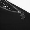 Unisex Streetwear Hooded Zip-Up Sweatshirt With Rhinestone Detail Loose Fit Cotton Pullover