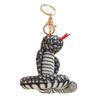 Handmade Lovely Snake Plush Keychain Charm Pendant Craft with Sturdy PP Cotton for Soft and Comfortable Feel Use