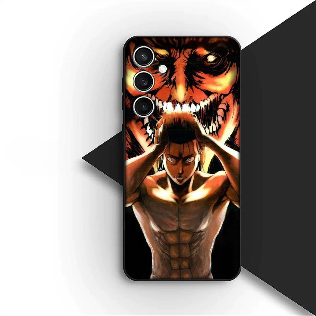 Levi Attack On Titan Eren Jaeger Phone Case for OPPO A80 A18 A16 A40 A17 A15 A38 A78 A79 A54 A57 A12 A60 4G 5G Protective Cover