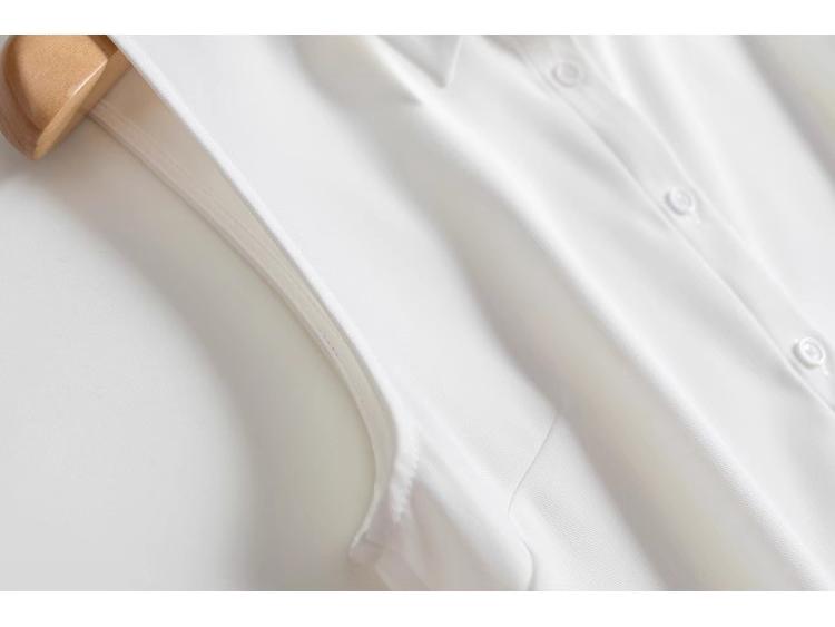 Korean Style Sleeveless Chiffon Fake Collar Versatile Women's Shirt Vest for Spring/Summer 2025