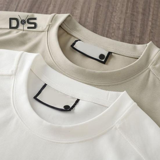 Pánské tričko s kulatým výstřihem, krátkým rukávem, ležérní topy s knoflíkovým lemem, měkké lehké pulovrové topy, domácí posilovna, streetové oblečení