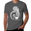 Squirrel Drawing Tshirt Independence Day Short Sleeve Tshirt