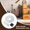 Wire Gauge Tool Double-Sided Scale Steel Gauge Measuring Tool High Strength Portable Ruler For Fabrication Metalworking