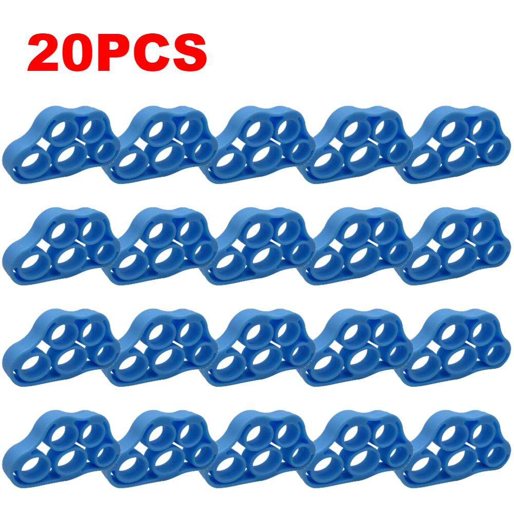 10-40PCS Silicone Finger Gripper 5 Fingers Strengthener Trainer Elastic Wrist Stretcher Finger Expander For Fitness Training New