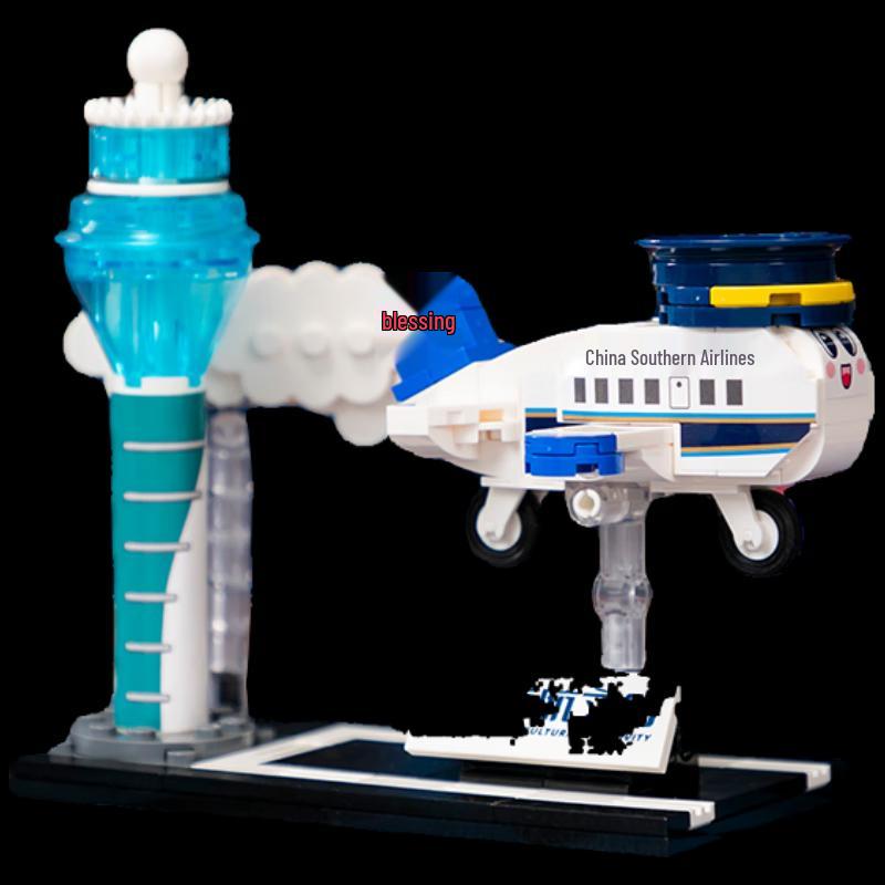 China Southern Airlines Baiyun Lighthouse Scene Building Block Set