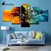5 Pieces Landscape Tree Sky Wall Art Picture Gift Home Decoration Canvas Print Painting for Living Room Printed On Canvas