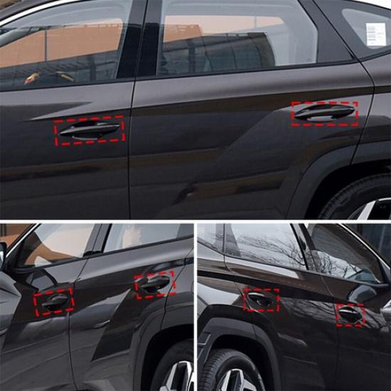 Carbon Fiber ABS Door Handle Bowl Cover Trim For Hyundai Santa Cruz/Tucson 22-24