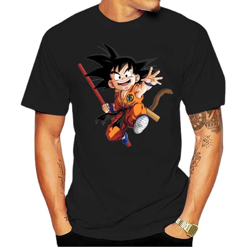 Dragon Ball Anime Printed Casual T-shirt Summer Round Neck Short Sleeve T-shirt Soft Breathable Cotton T-shirt