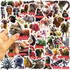 60PCS Italian Brainrot Abstract Animals Decals Tung Tung Tung Sahur Stickers Notebook Scrapbook Phone Cartoon Gifts Sticker