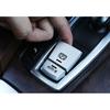 For BMW 7 Series 2009-2015 Silver Aluminum Electronic Handbrake Panel Trim 2PCS