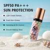 danchel 3-in-1 Moisturizing Oil-Control Sunscreen Primer, Lightweight Natural Base Makeup, Daily Protection SPF50 PA+++, 30ml