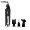 Multi-function Electric Nose Hair Trimmer Mini Razor Nose Hair 4 In 1 Temples Eyebrow Trimming Set