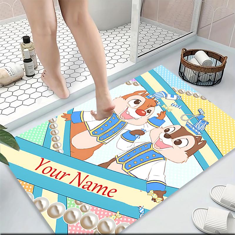 Custom Name Chip 'n' Dale Adventure Carpet Rug Customizable Soft Washable Anti-Slip Home Living Room Sofa Mats Personalized Rug. 0909390