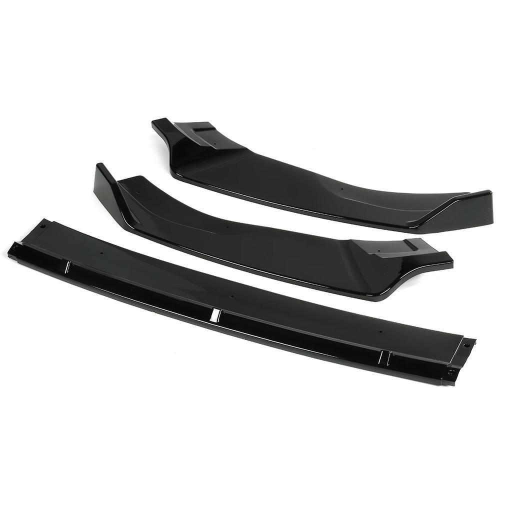 For Volkswagen For VW Golf MK7 MK7.5 GTI R GTD ALL 2014-2019 Glossy Black Front Bumper Lip Splitter Guard Protector Body Kits