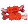 Dog Toys Chewing Grinding Teeth Cleaning Bite Resistant Rubber Nylon Bones Easy Clean  Relieve Stress Fun Dog Toothbrush Toys
