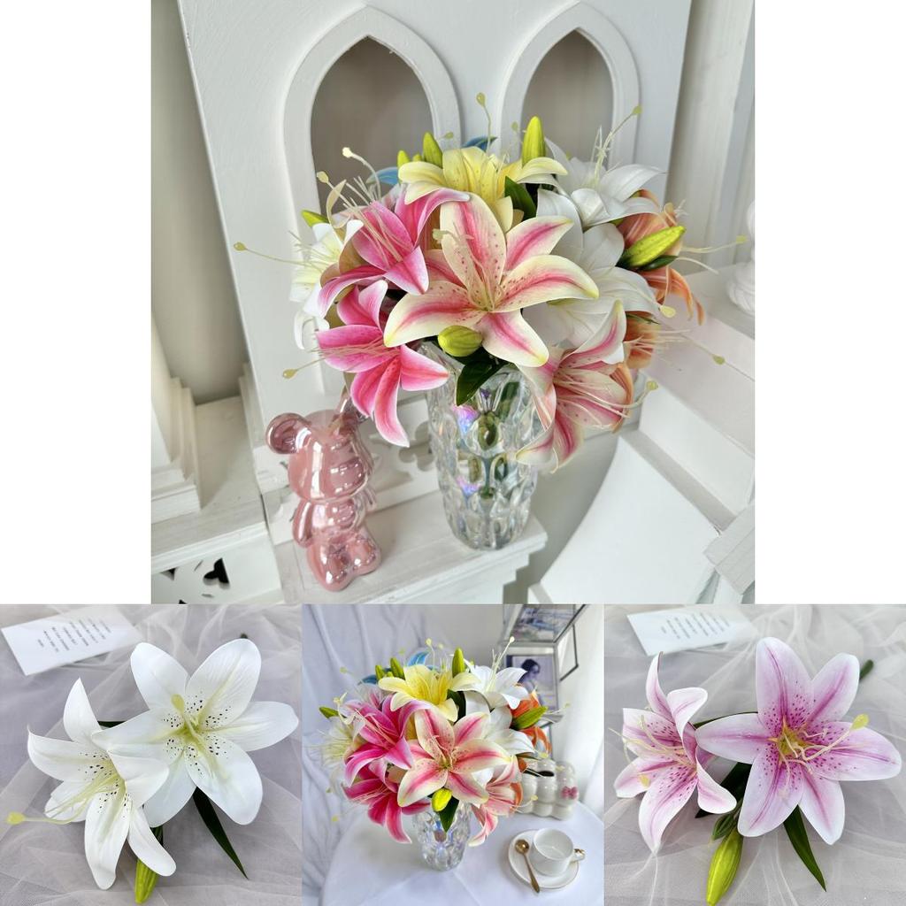 Giglio da Matrimonio Fiori Finti Stampati 3D per Decorazioni per la Casa ed Eventi