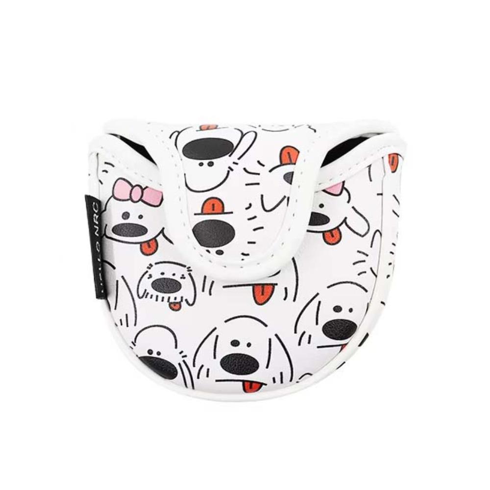

Puppy Pattern Golf Club Head Cover Cartoon Printed Golf Club Protector Golf Supplies Mallet Putter