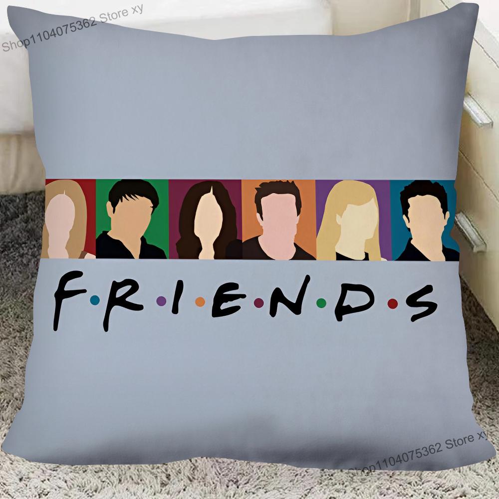 1Pc Classic Tv Series Friends Pillow Case Square Pillow Cushion Cover Bedroom Sofa Room Decoration Casual Pillow Cover
