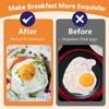 3/4pcs Square Ring for Frying Egg 4Inch Pancake Cooking Rings Omelet Maker Non Stick Stainless Steel Fried Egg Ring Pancake Mold