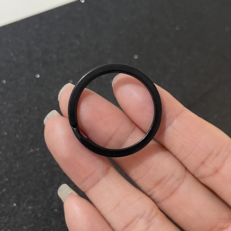 20 szt. Okrągłe kółka łącznikowe Metalowe Płaskie kółko do kluczy Zewnętrzne Narzędzie Klamra Przenośna Klamra do kluczy Klips okrągły Uchwyt na klucze Wytrzymałe