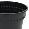 Plant Pots 6 Pcs Black Ø 15 X 12 Cm Plastic