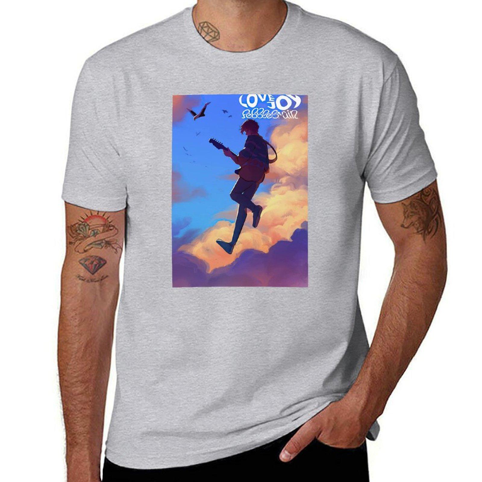LOVEJOY BAND PEBBLE BRAIN Tshirt quickdrying vintage aesthetic clothes plain heavy weight t shirts for men S