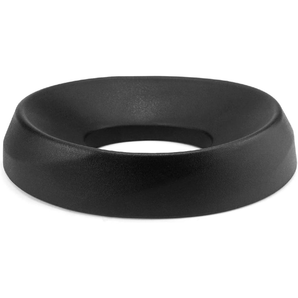 QWORK Motorcycle Helmet Stand, Helmet Service Pad, Helmet Support Donut Ring For Motorcycle Snowmobile Scooter Helmetsm, Black