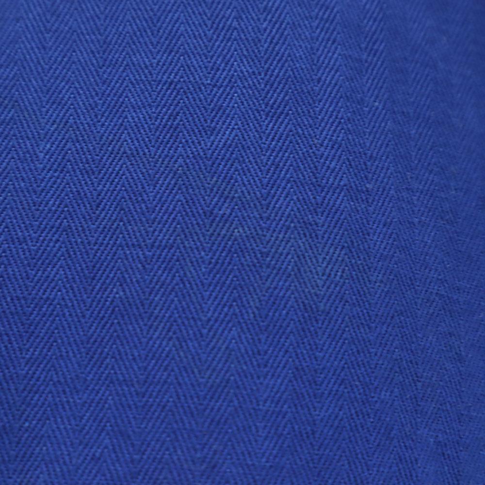 EURO WORK 70s 80s Vintage Herringbone Long Sleeve Shirt 50 Blue Men's Used