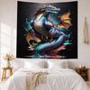 Dragon Wall Decor Tapestry Art For Pet Memorial Birthdaywedding Party Backdrop Family Gift