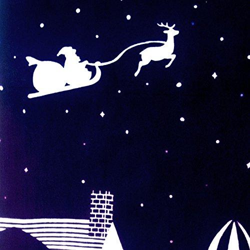 Edoten [Todaya Shoten] Nashien-zome Tenugui (Hand Towel) Christmas Eve 1045, Approx. 37 X 98 Cm