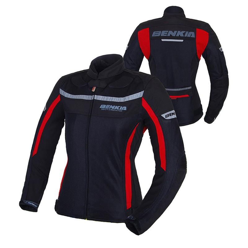 BENKIA JW32 Motorcycle Riding Jacket Men Women Ventilated Protective Gear Anti-Fall Racing Touring
