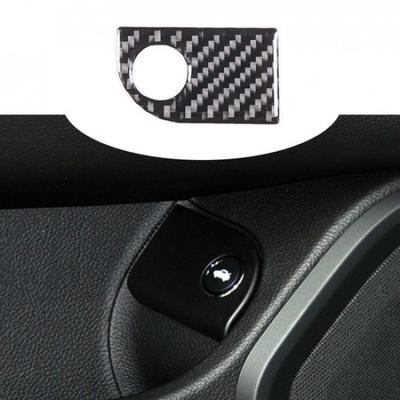 Fibra de carbono Acabamento da capa do botão do interruptor do porta-malas Para Maserati Ghibli 2014-2015