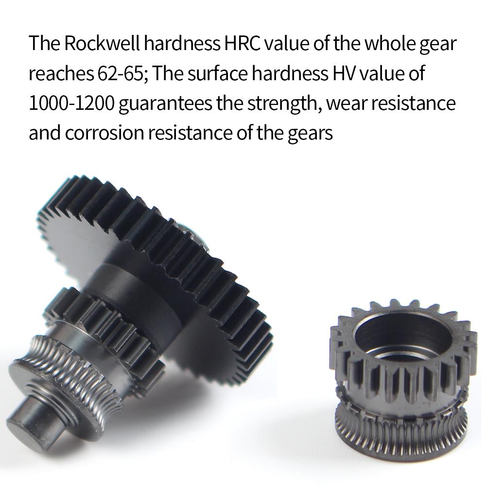 For Kobra3 Combo Extruder Nano Coated Gear Kit Hardened Steel Higher Precision One-piece Gear Kit for Anycubic Kobra 3