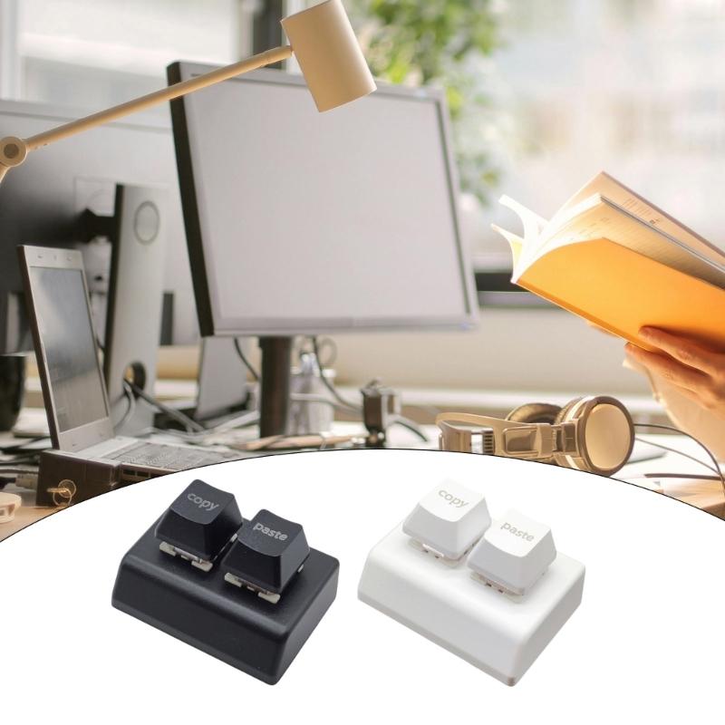 USB Mechanical Gaming Keypad With 2 Customizable Keys, Color Backlit Keyboard Programmable Hot Swap Keypads