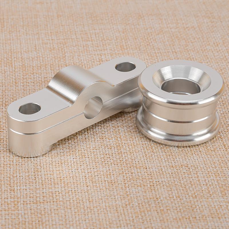 Silver Solid Shifter Stabilizer Linkage Bushing Kit Fit for Acura Integra Honda Civic Del Sol CRX B Series Engine Aluminum Alloy