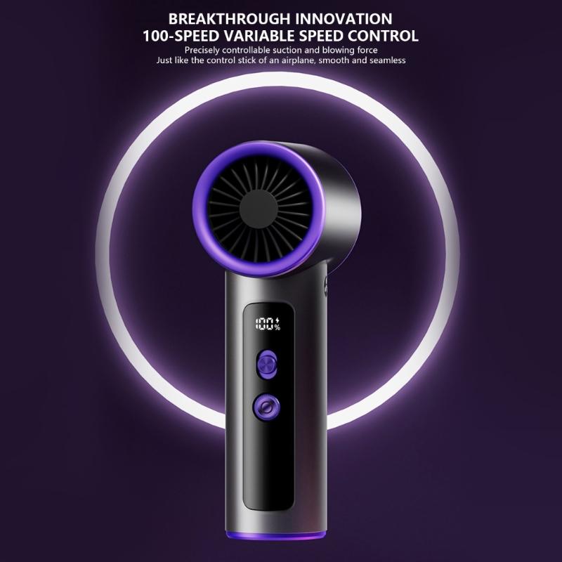 Upgrades 2 in 1 Blower And Vacuum Cleaner with 75000RPM Motor 12000PA Suction HEPA Filter System LED Light for Car Home
