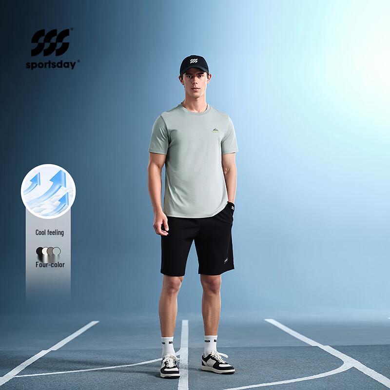 HLA Men s Casual Round Neck Short Sleeve T-Shirt L