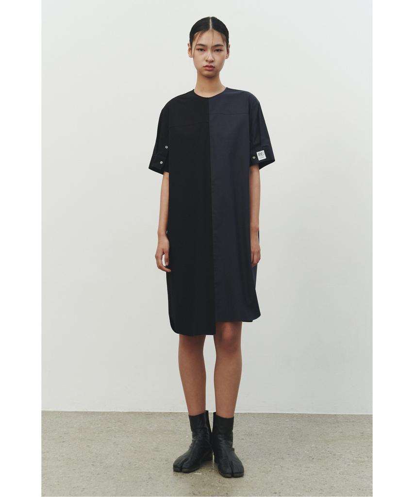 Recorde Mock Neck Split Dress_Rqdam25572Bkx