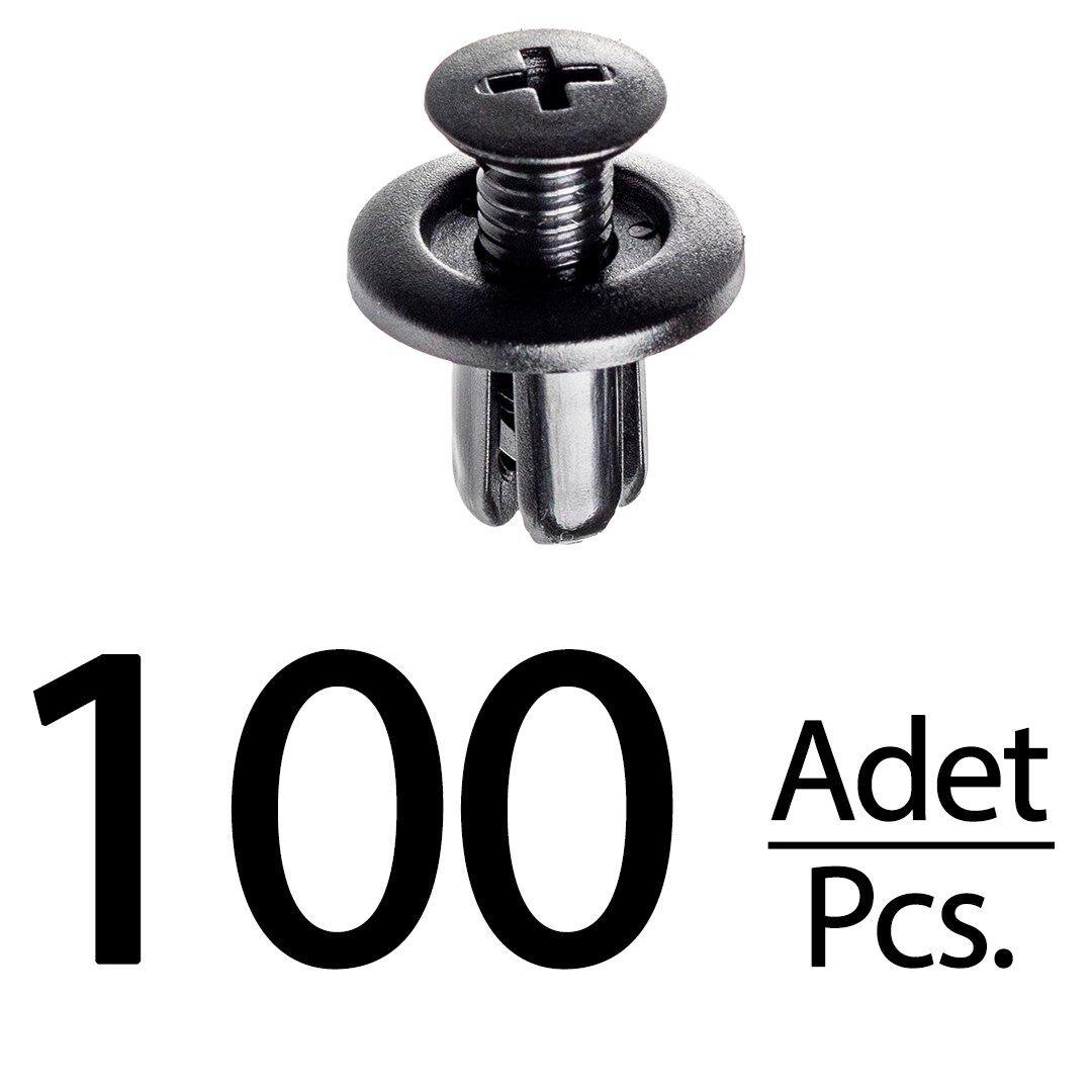 

Hood and Bumper Clips for Kia Amanti Borrego Cadenza Forte Optima Subaru - 100 Pieces