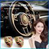 1 Stück ABS Auto Lenkrad Mittelplakette Emblem Aufkleber Für Paramela Cayenne Macan Boxster Cayman 718 911 918 944 958 971 991 992 996 997