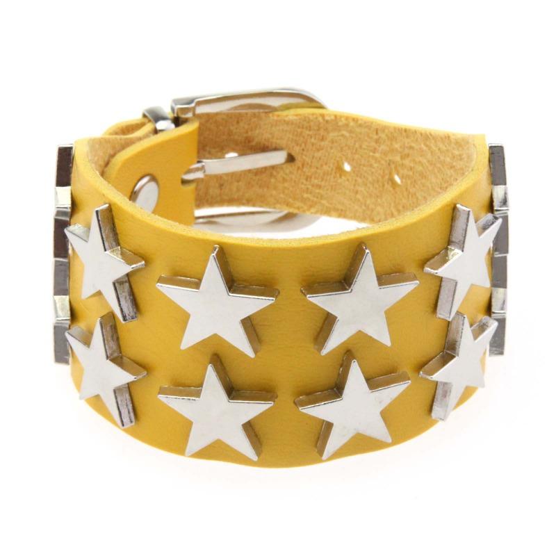 Creative Personality Punk Double Row Pentagram Bracelet Bracelet Simple Popular Versatile Couple Hand Ornament Chain