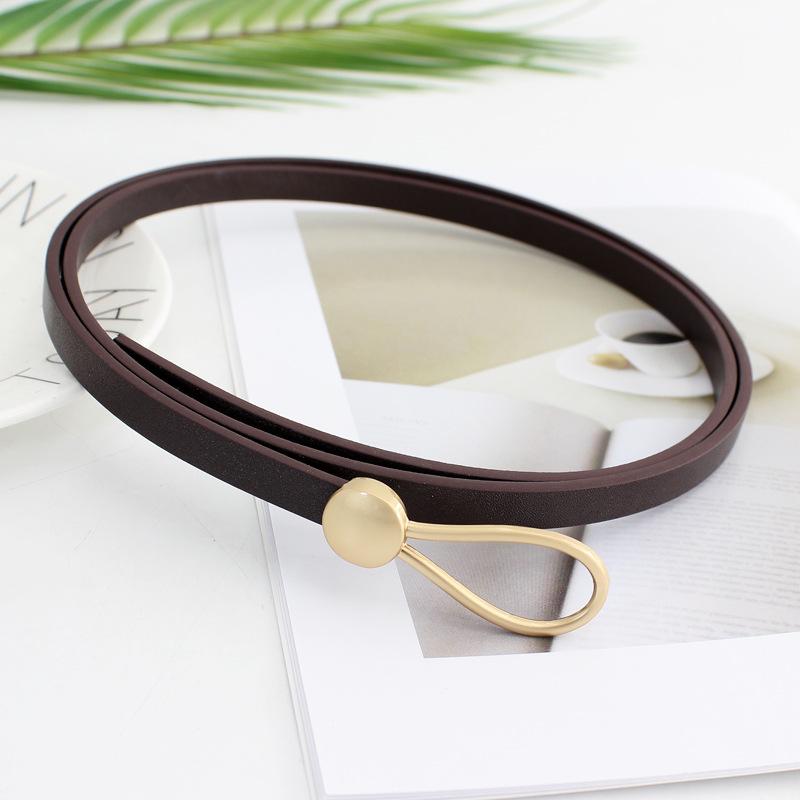 Ladies Knotted Belt With Skirt Sweater Suit Coat Waist Decorative Thin Belt