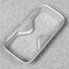 RUIQ Honda New Vezel RV Series Exclusive Interior Rear Seat Drink Holder Cover Garnish HONDA VEZEL Exclusive Design (Satin Silver)