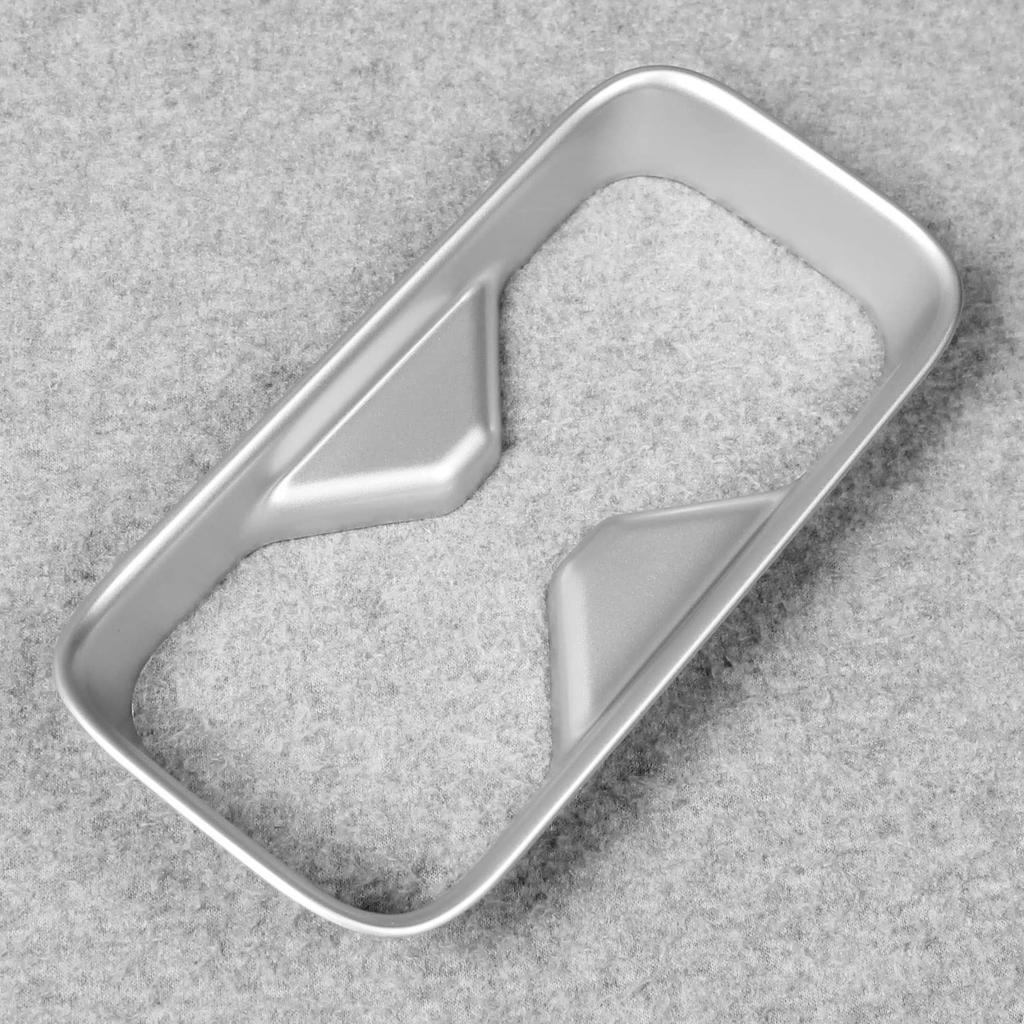 RUIQ Honda New Vezel RV Series Exclusive Interior Rear Seat Drink Holder Cover Garnish HONDA VEZEL Exclusive Design (Satin Silver)