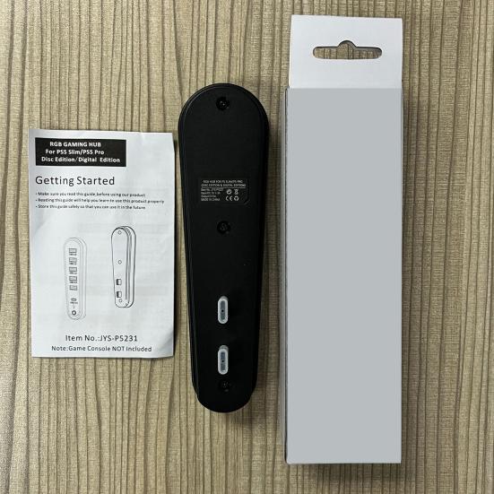 6-Port USB-Hub mit RGB-Licht Plug-and-Play Datenübertragung Benutzerfreundlicher USB-Erweiterungshub für PS 5 Pro/für PS5 Slim